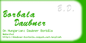 borbala daubner business card