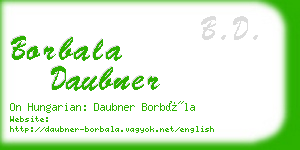 borbala daubner business card